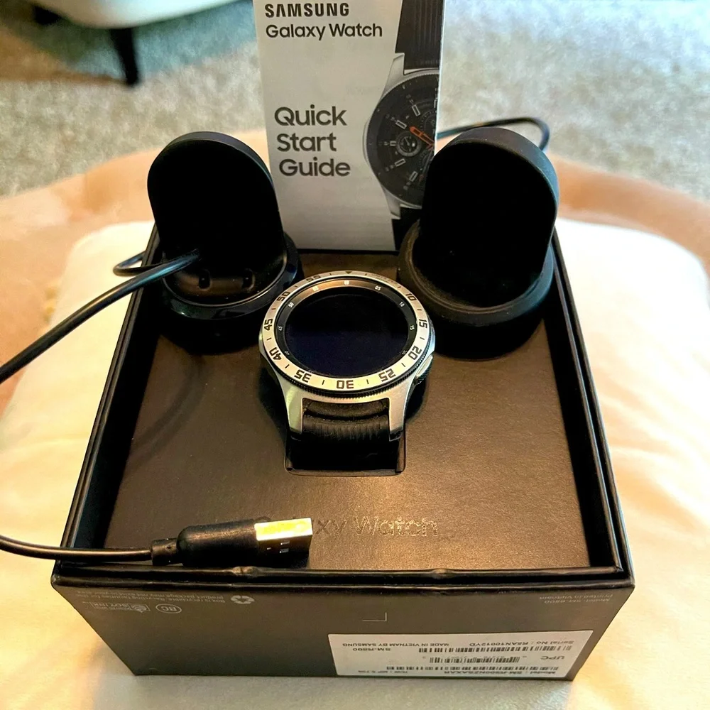 COPY - SAMSUNG Galaxy Watch - Bluetooth Smart Watch 46mmwith custom steel bezel…
